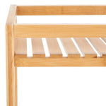 Safavieh Akio 3 Tier Shelf, STG1915 - White / Natural Bamboo