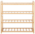 Safavieh Angford 4 Tier Shelf, STG1919 - Natural Bamboo