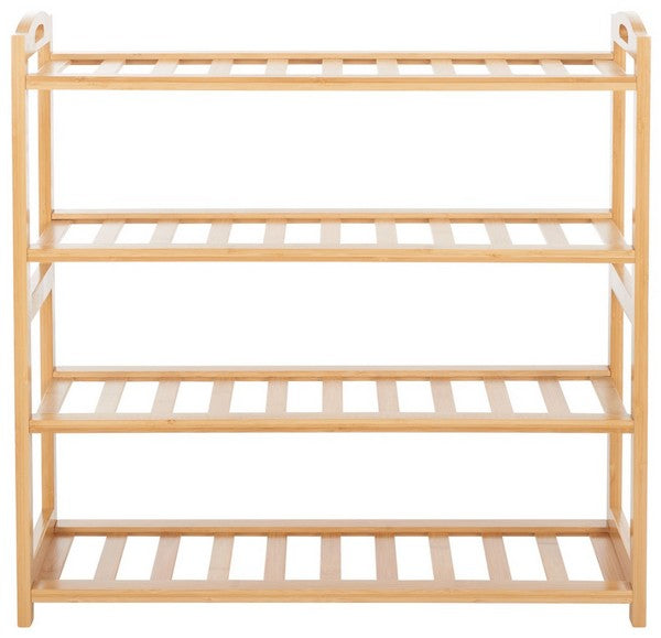 Safavieh Angford 4 Tier Shelf, STG1919 - Natural Bamboo
