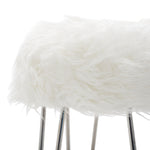 Safavieh Caspian Foot Stool, STL4500 - White / Silver