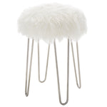 Safavieh Caspian Foot Stool, STL4500 - White / Silver