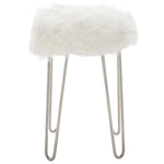 Safavieh Caspian Foot Stool, STL4500 - White / Silver