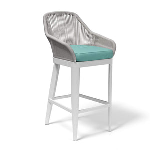 Sunset West - Miami Barstool - Sunbrella Grade B Farbic w/ Self Welt - Frost Finish - SW4401-7B