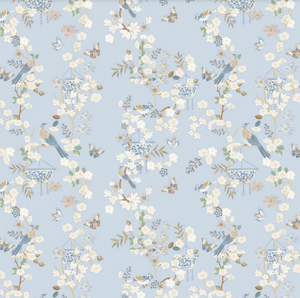 The Enchanted Home Pale Blue Chinoiserie Gift Wrap