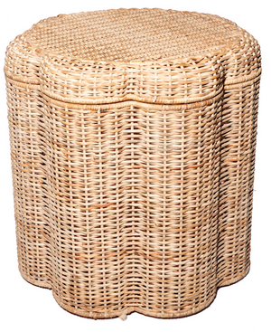 The Enchanted Home Scalloped Storage Ottoman
