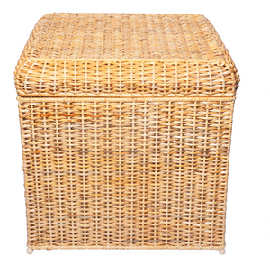 The Enchanted Home Square Wicker Storage Ottoman