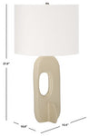 Safavieh Bryla, 27 Inch, Aluminum Table Lamp?, TBL2011 - Off White