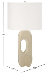 Safavieh Bryla, 27 Inch, Aluminum Table Lamp?, TBL2011 - Off White