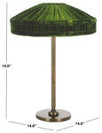 Green / Antique Brass