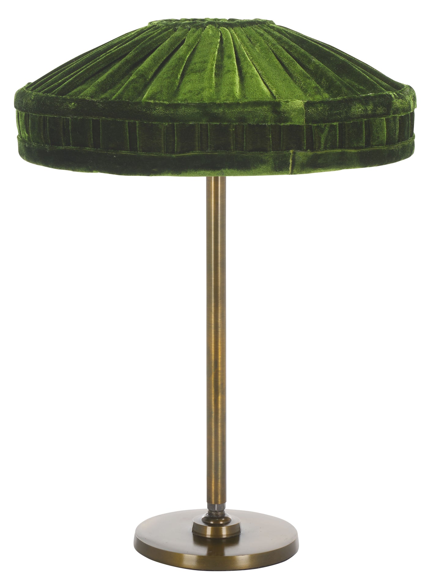 Green / Antique Brass