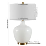 Safavieh Eugenie Glass Table Lamp, TBL4289 - White