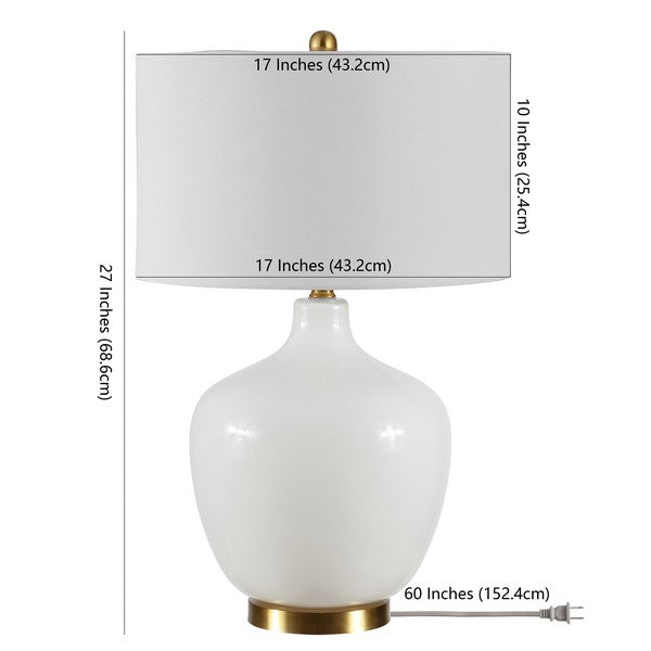 Safavieh Eugenie Glass Table Lamp, TBL4289 - White