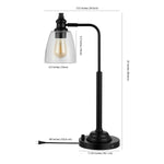 Safavieh Rino, 23 Inch, Metal Table Lamp W/ Usb Port, TBL4294-U - Black