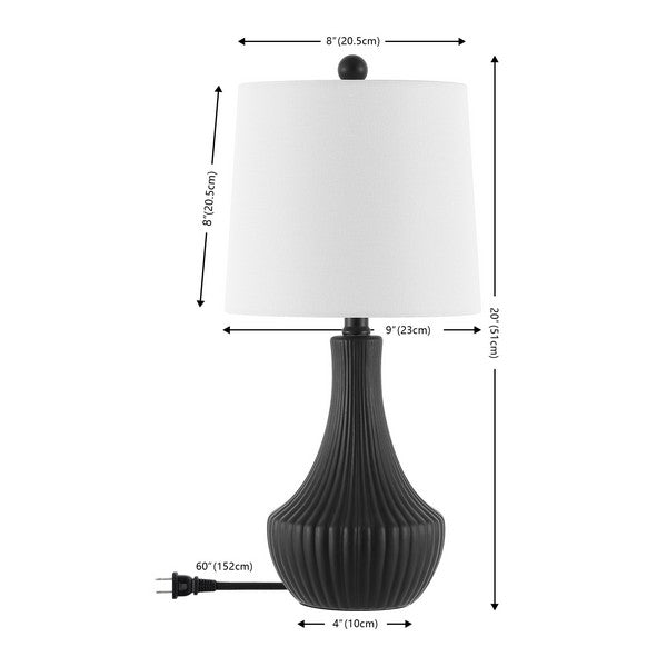 Safavieh Herleva 20 Inch Table Lamp, TBL4479 - Black