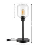 Safavieh Seyi, 18 Inch, Iron Table Lamp, TBL4480 - Black