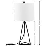 Safavieh Vernelle 21 Inch Table Lamp, TBL4494 - Black