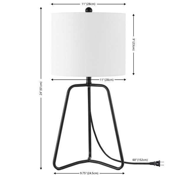 Safavieh Weyn 20.25 Inch Table Lamp, TBL4498 - Black