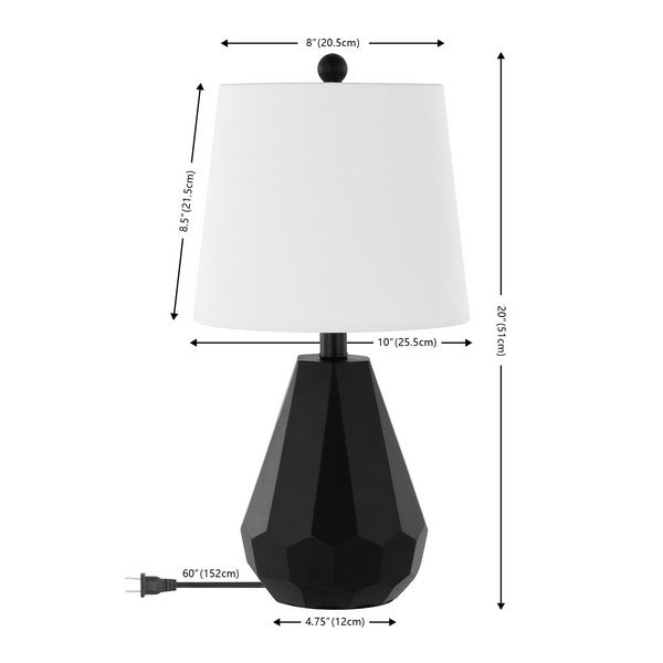 Safavieh Seira 20 Inch Table Lamp, TBL4499 - Black 