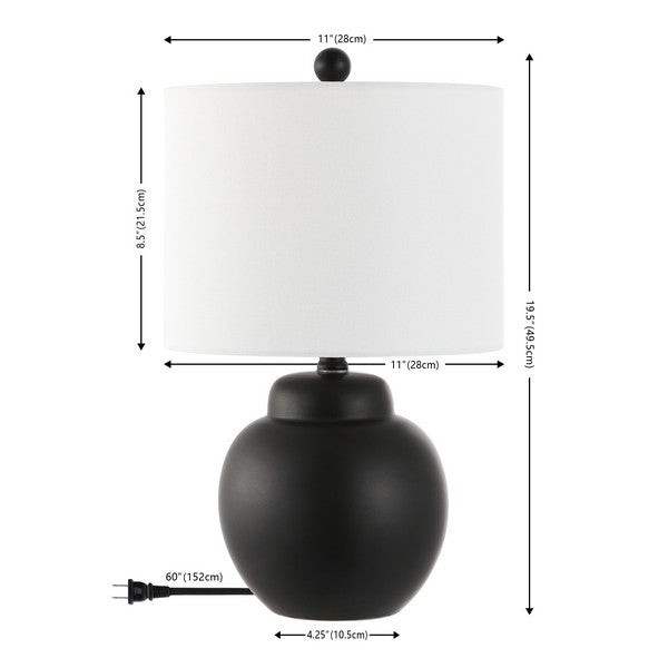 Safavieh Roux 19.5 Inch Table Lamp, TBL4513 - Black 