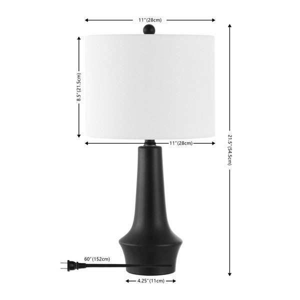 Safavieh Solyn 21.5 Inch Table Lamp, TBL4514 - Black 
