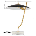 Safavieh Studio 16 Inch Table Lamp, TBL4538 - Black/ Brass