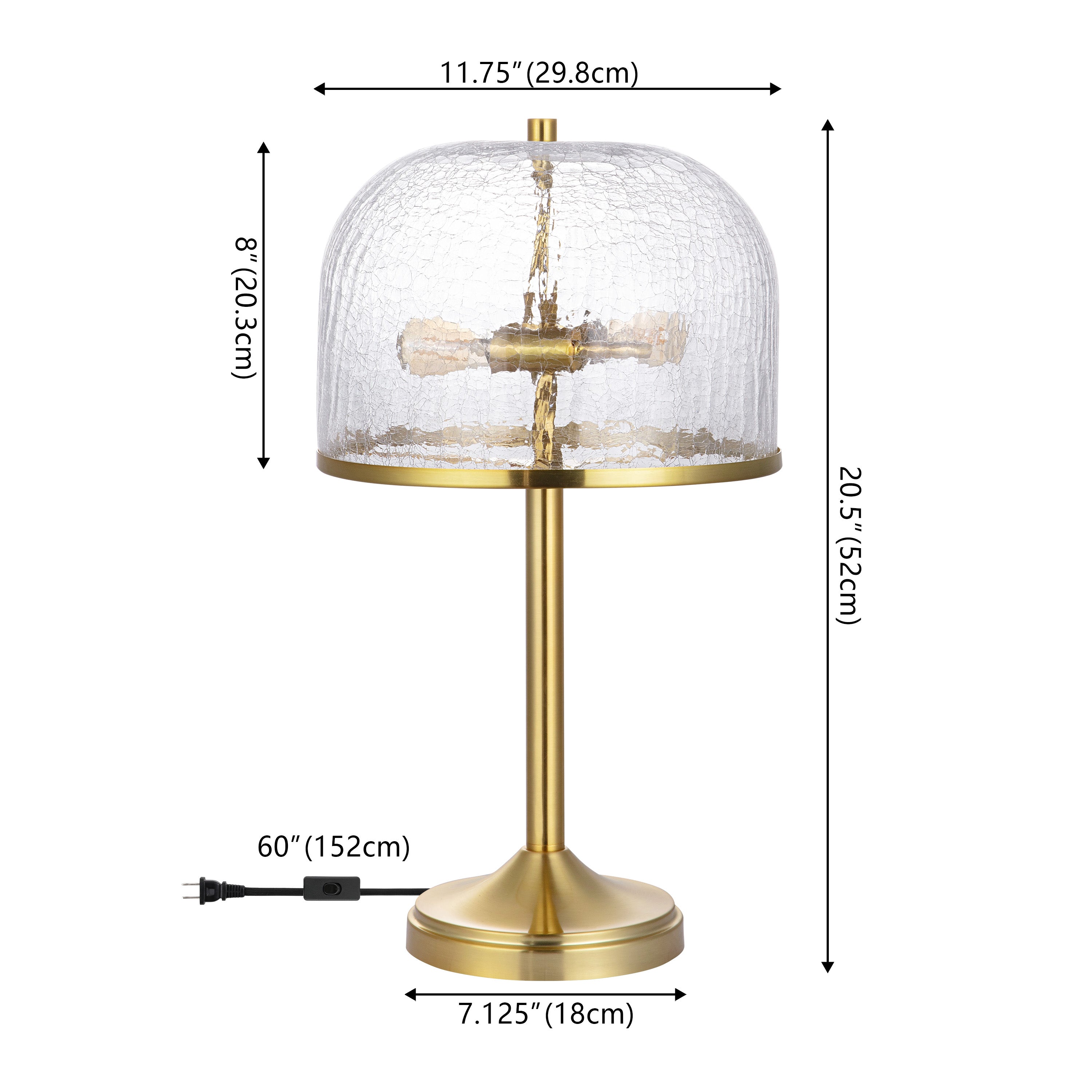 Clear / Brass