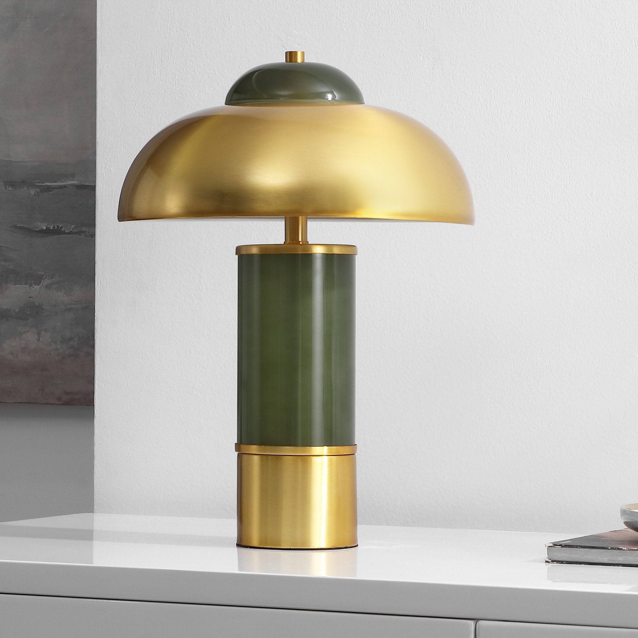 GREEN / BRASS
