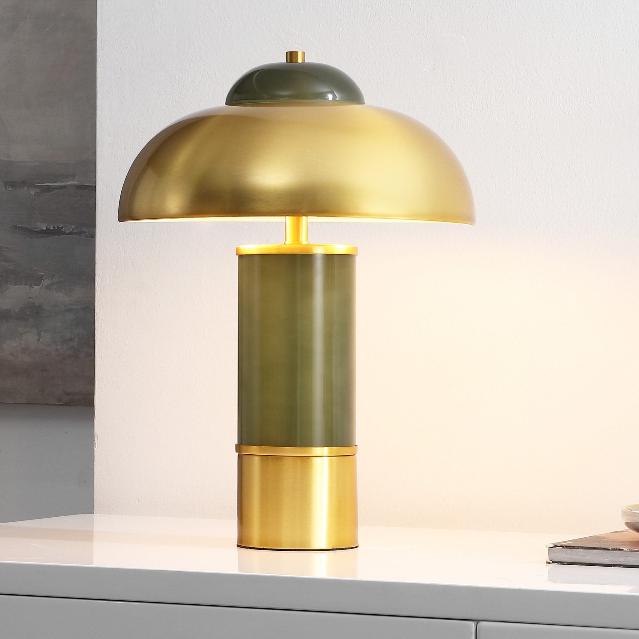 GREEN / BRASS