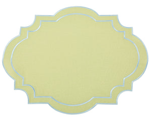 The Enchanted Home Nantucket Green & Blue Placemat & Napkin