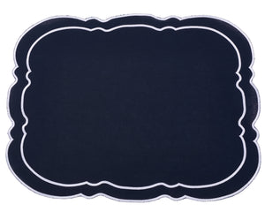 The Enchanted Home Charleston Navy & White Placemat & Napkin