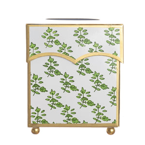 The Enchanted Home Green Blossom Tissue Holder