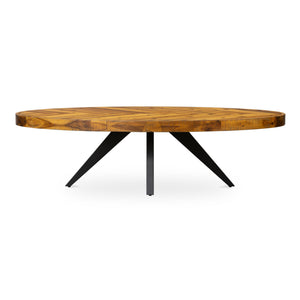 Moe's Home Collection - Parq Oval Coffee Table Amber - TL-1020-14