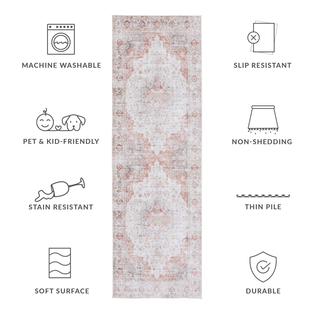 LIGHT GREY / RUST