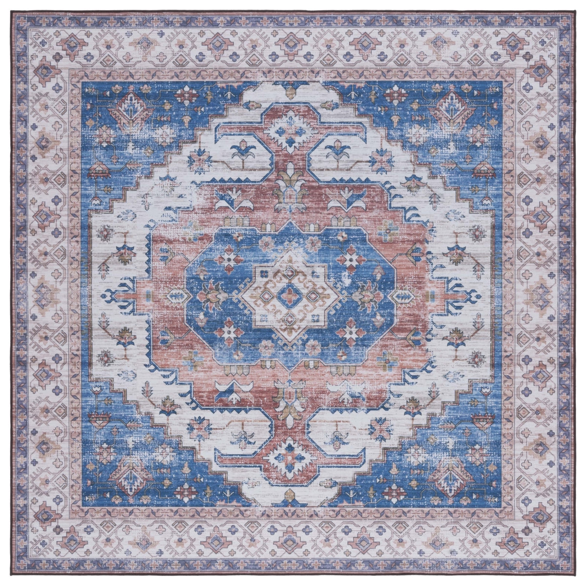 BEIGE / BLUE