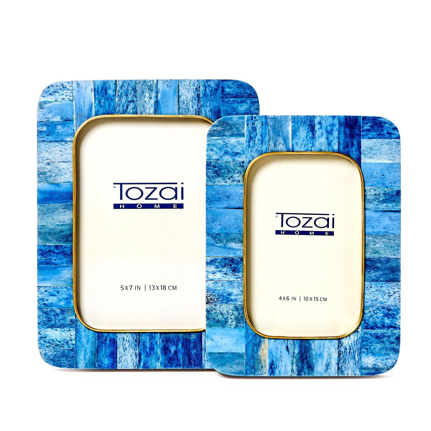 Two's Company Set of 2 Mosaic Round Edge Photo Frame