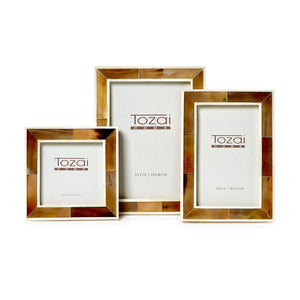 Two's Company S3 Faux Horn Photo Frame