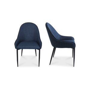 Moe's Home Collection - Lapis Dining Chair Dark Blue-Set Of Two - UU-1001-26