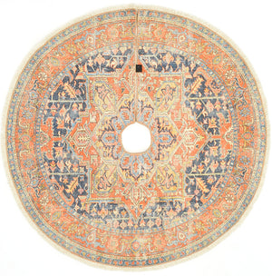 Momeni Vintage Tree Skirt Rug Collection - Navy - VTREEVTS-2NVY530R