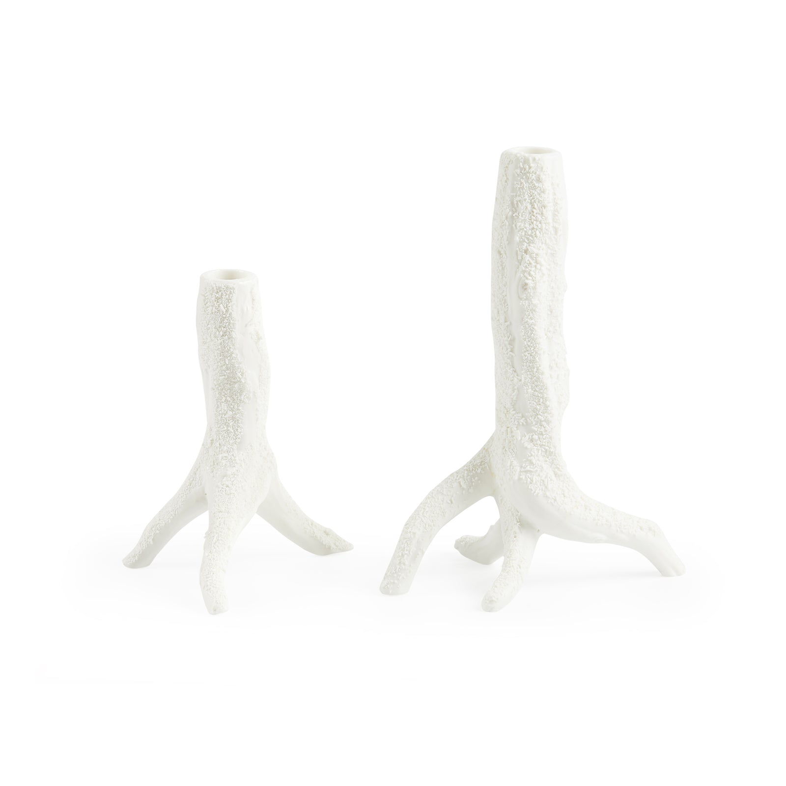 Villa & House - Vinyeron Candlesticks Pair - Blanc de Chine - VYN-700-109