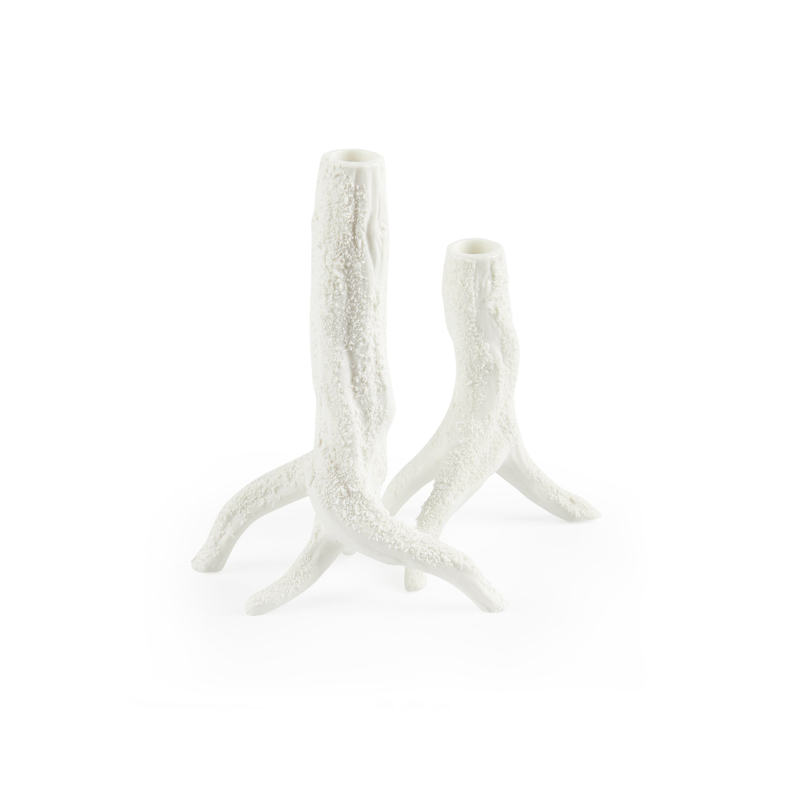 Villa & House - Vinyeron Candlesticks Pair - Blanc de Chine - VYN-700-109