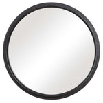 Home Decor Mirror - Black Textured Surface With A Black Satin Finish