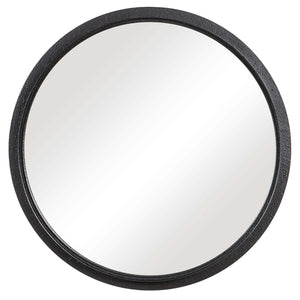 Decor Market Mirror - Black Textured Surface With A Black Satin Finish