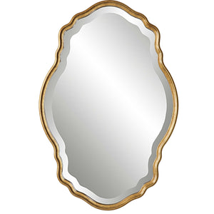Decor Market Mirror - Gold With Amber Glaze