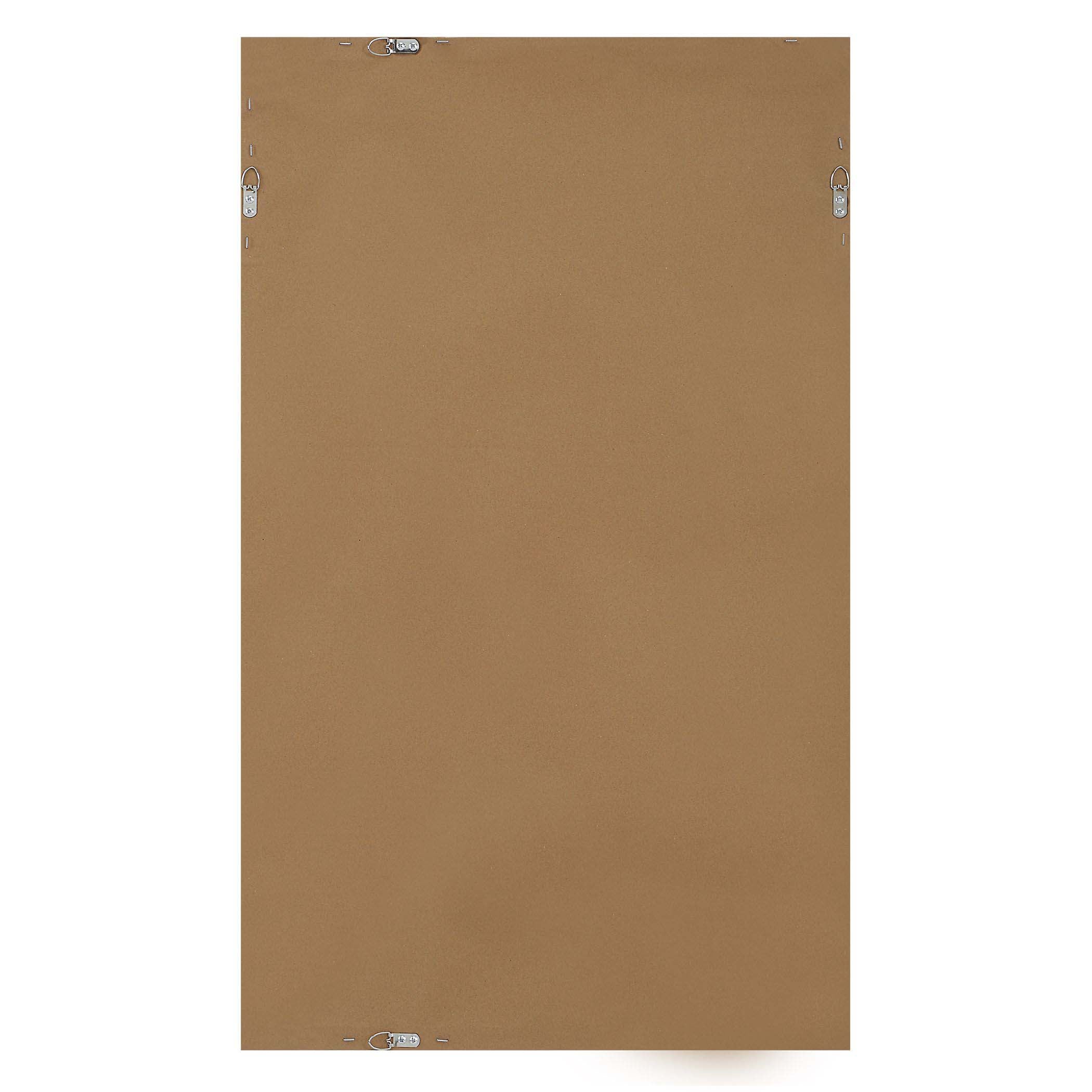 Home Decor Mirror - Gold With Dark Brown Background