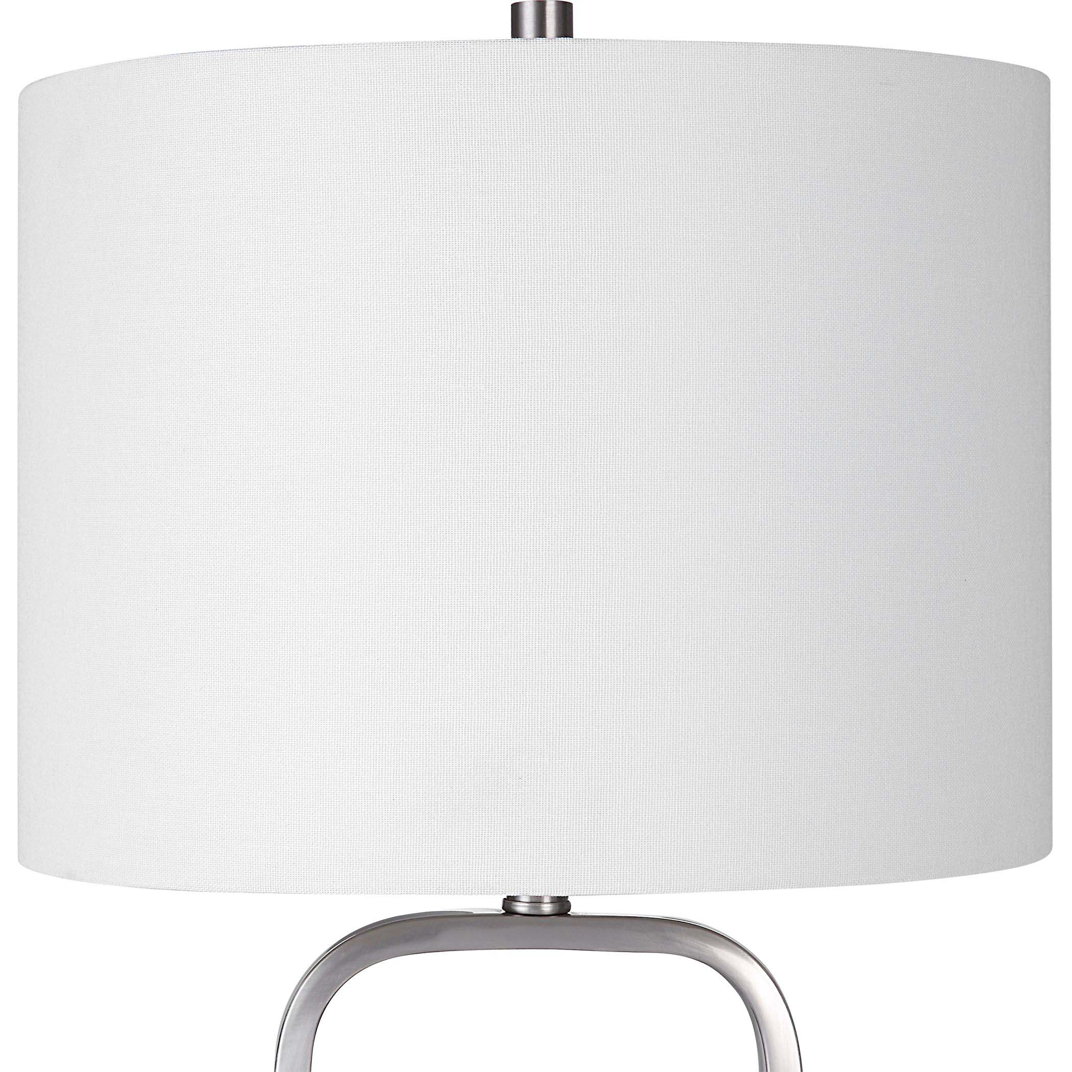 Home Decor Table Lamp Brushed Nickel Finish