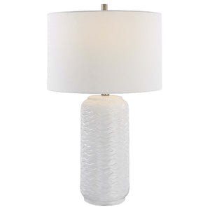 Decor Market White Ceramic Table Lamp