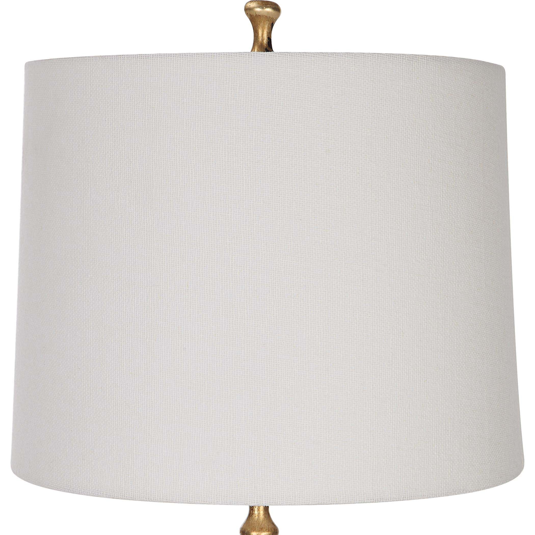 Home Decor Table Lamp Gold Leaf Finish