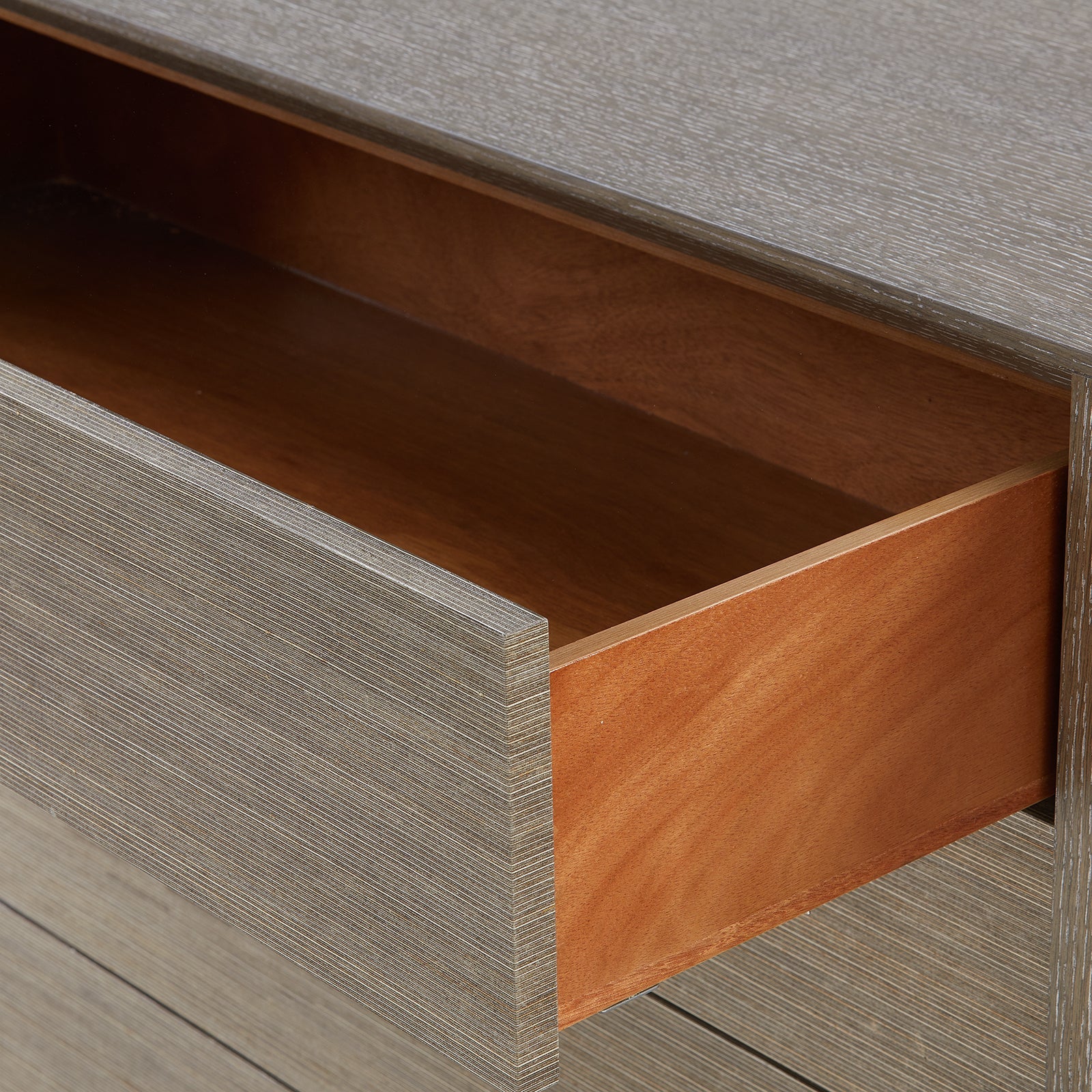 Villa & House - Watson 4-Drawer & 2-Door Cabinet - Light Mocha Shimmer Weave - WAT-450-6254-954-894