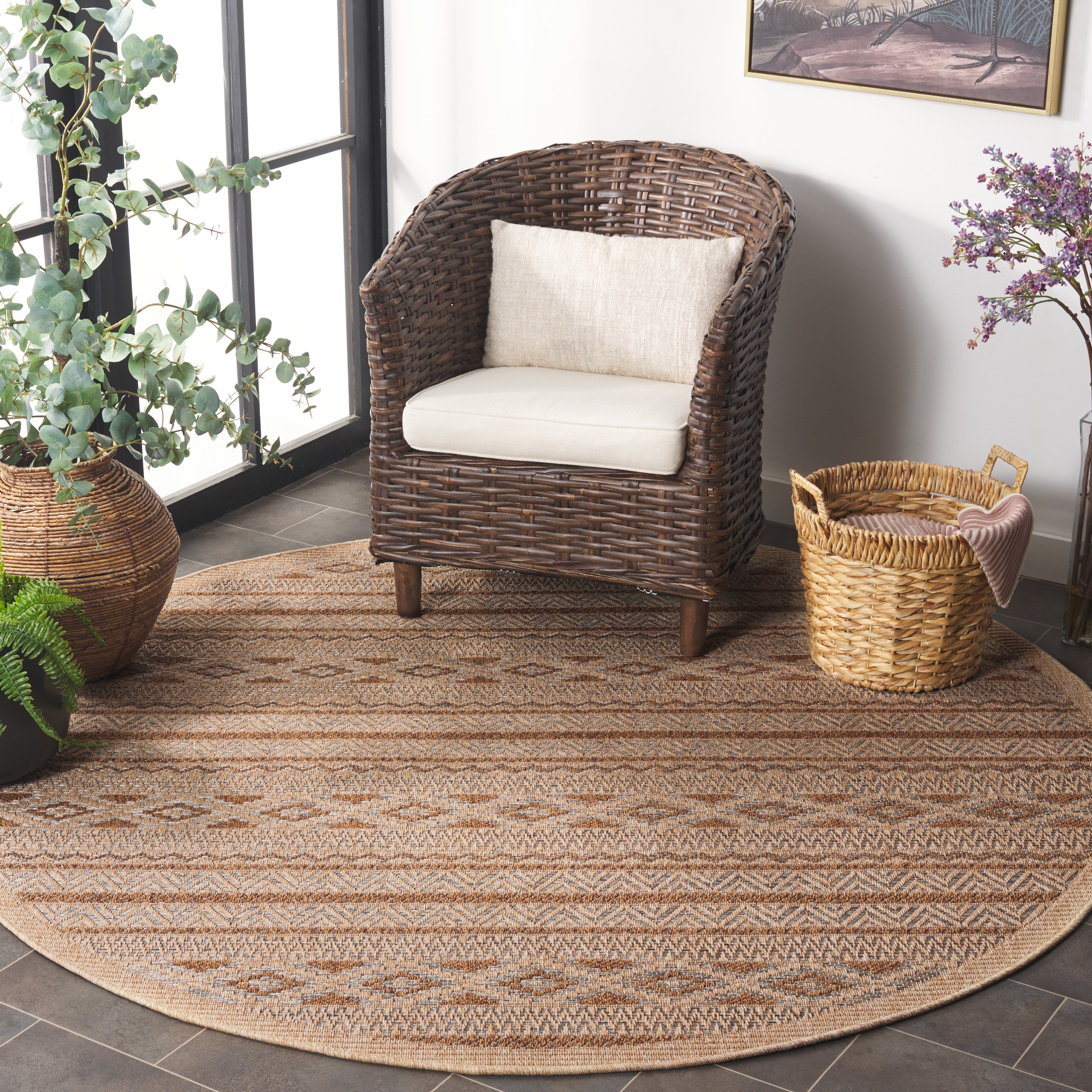 WICKER 152 GREY / BROWN