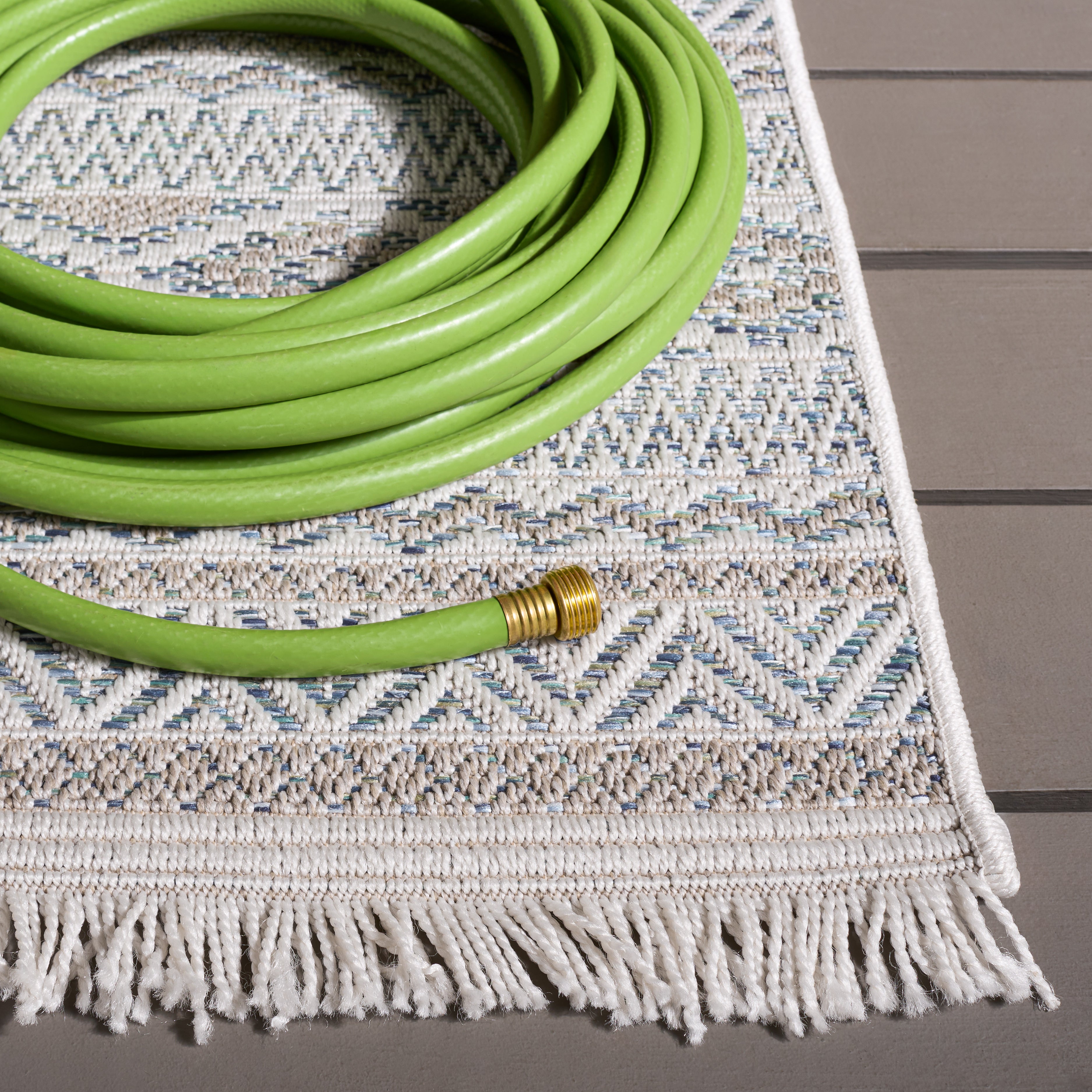 WICKER 152 AQUA / BEIGE